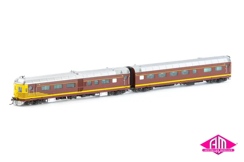 Deb Set Railcar, Nswgr Reverse - 4 Car Set (Nrc-6) Ho Scale 1