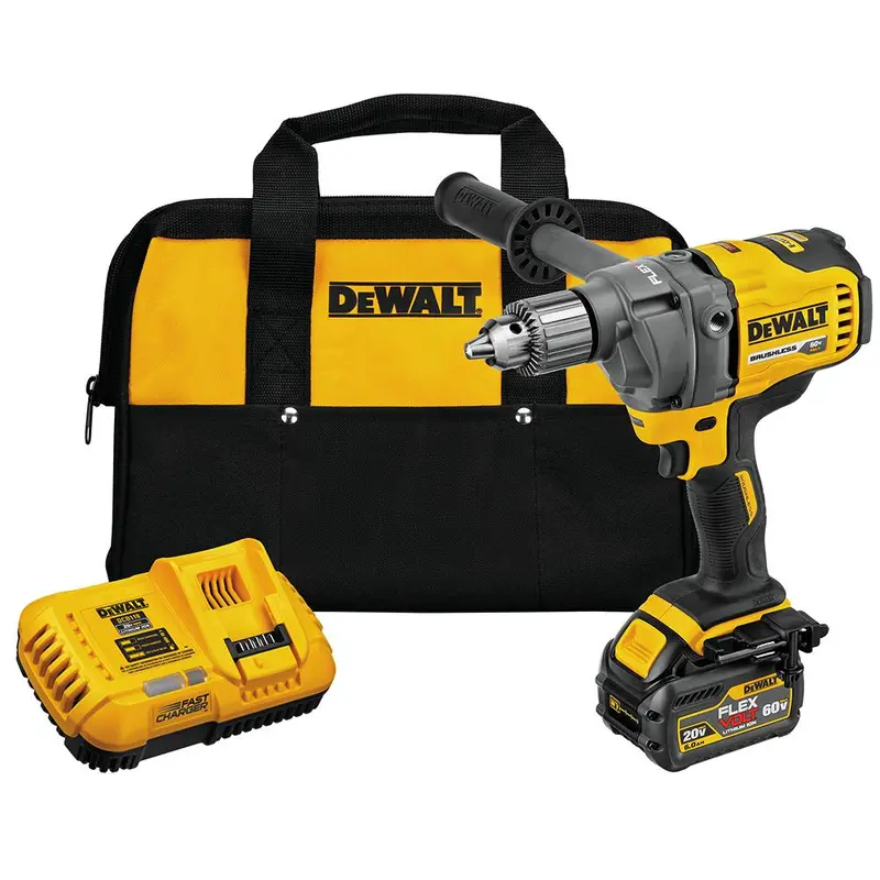 Dewalt Dcd130t1 60V Flexvolt 1/2 Inch 6.0Ah E-Clutch Mixer/Drill Kit 1
