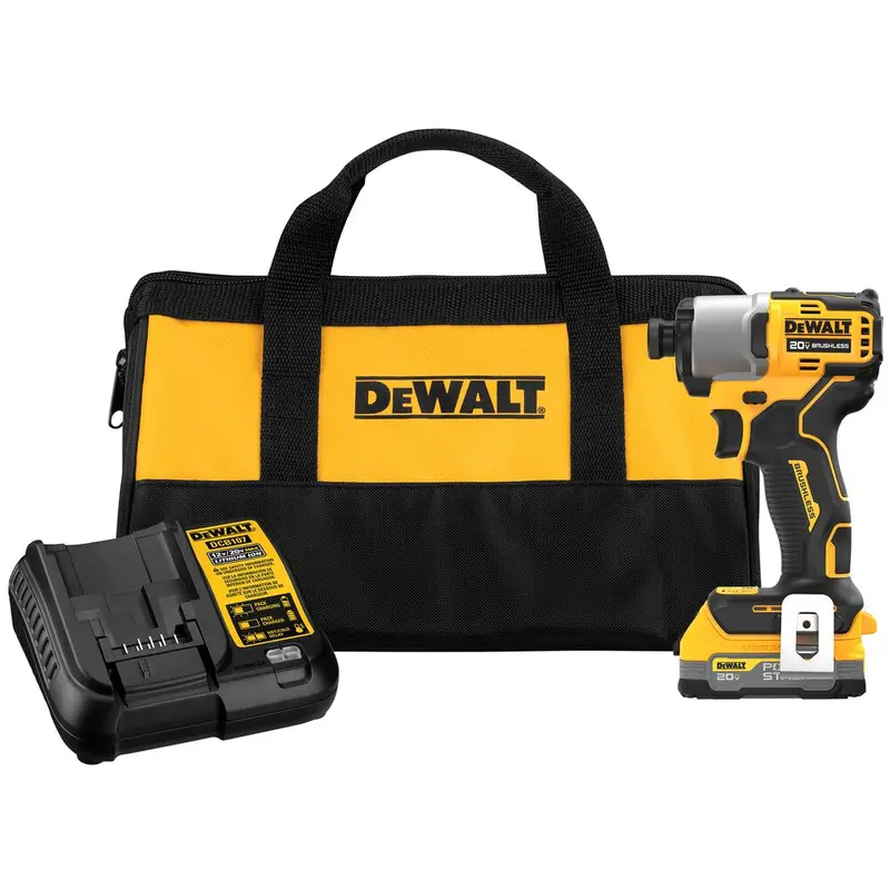 Dewalt Dcf840e1 20V Max 1/4" Impact Driver W/ Powerstack Battery 1