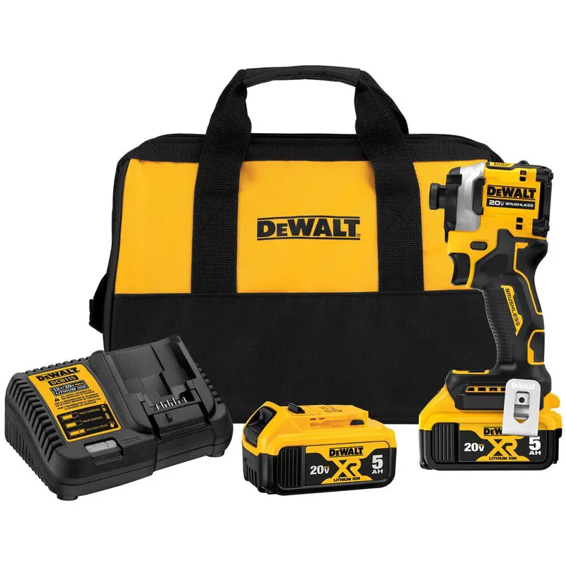 Dewalt Dcf850p2 20V Max 1/4" Atomic Brushless Cordless Impact Driver Kit 1