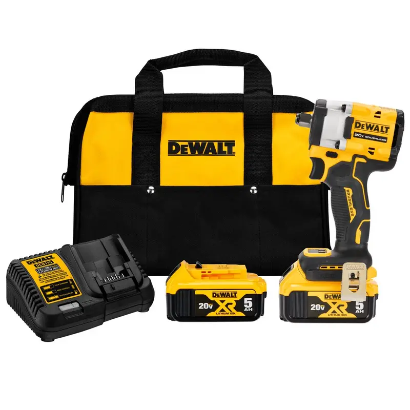 Dewalt Dcf921p2 20V Max Atomic 1/2" Compact Impact Wrench W/ Hog Ring Anvil Kit 1