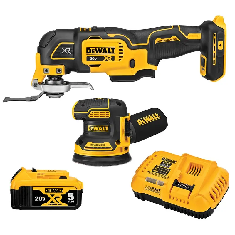 Dewalt Dck202p1 20V Max Xr Sander/Oscillating Cordless 2 Tool Combo Kit 1