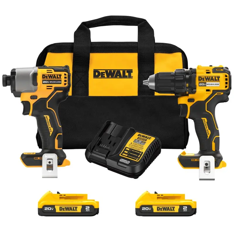 Dewalt Dck227d2 20V Max Cordless Drill/Driver And Impact Driver Combo Kit 1