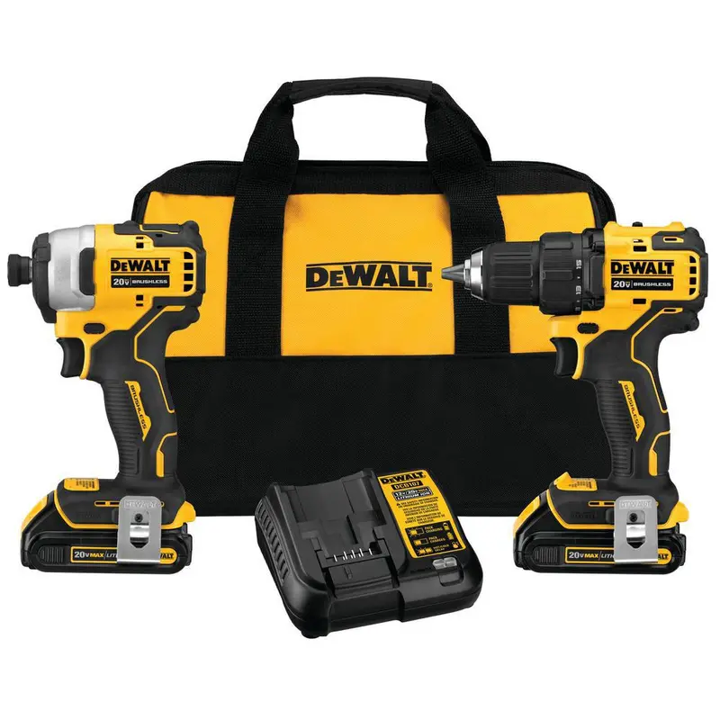 Dewalt Dck278c2 20V Brushless Cordless Atomic Driver And Drill Combo Kit 1