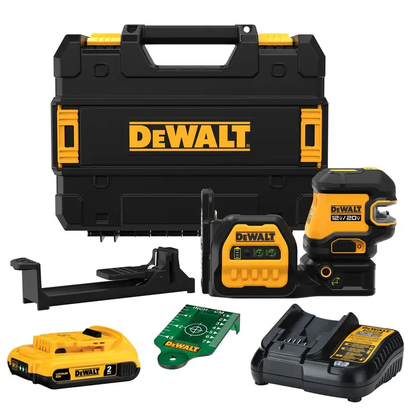 Dewalt Dcle34520g 20V Max 5 Spot Green Line Laser Kit W/ Battery 1