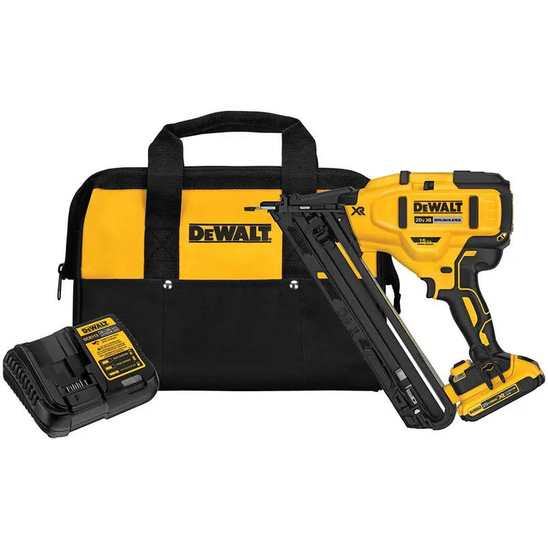 Dewalt Dcn650d1 20V Max Xr 15-Gauge Cordless Angled Finish Nailer Kit 1