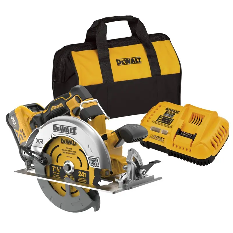 Dewalt Dcs590ww1 20V 7-1/4" Max Xr Brushless Cordless Circular Saw Kit 1
