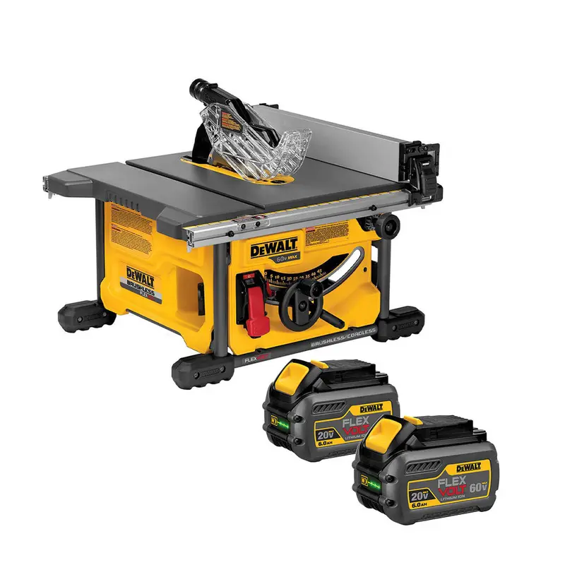 Dewalt Dcs7485b-Kit 60V Cordless Li-Ion Table Saw W/ 6Ah 2-Pk Battery Kit 1