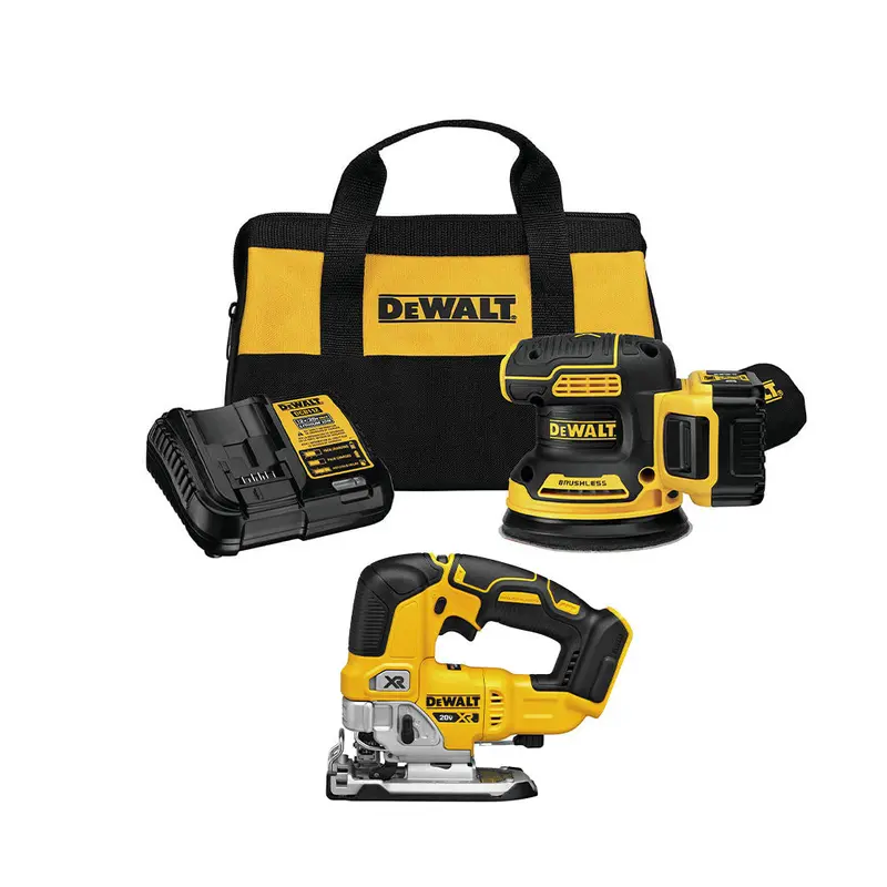 Dewalt Dcw210p1-Kit 20V 5" Brushless Orbital Sander Kit W/ Jigsaw 1