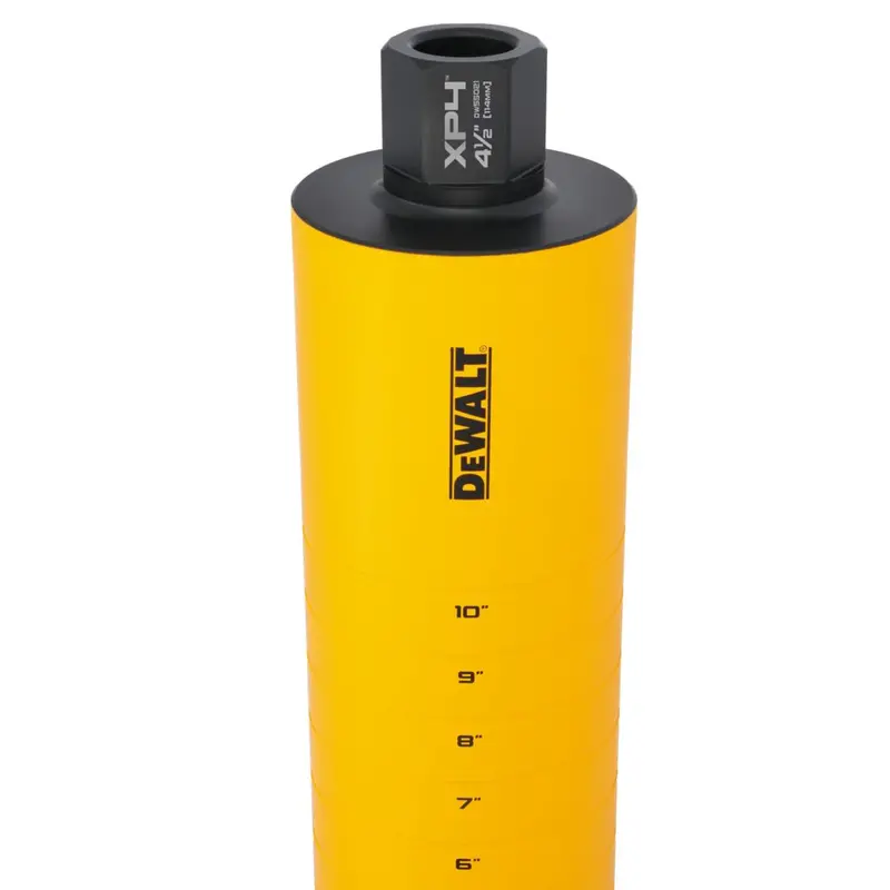 Dewalt Dw55021 4-1/2" X 15" Cordless Diamond Core Bit W/ Recessed Grooves 1