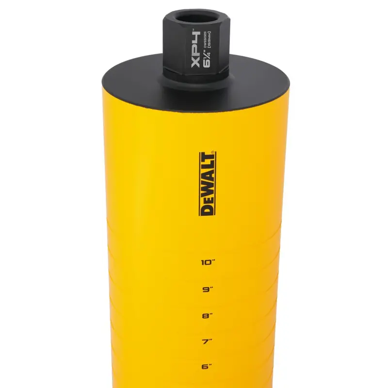 Dewalt Dw55025 6-1/4" X 15" Cordless Diamond Core Bit W/ Recessed Grooves 1