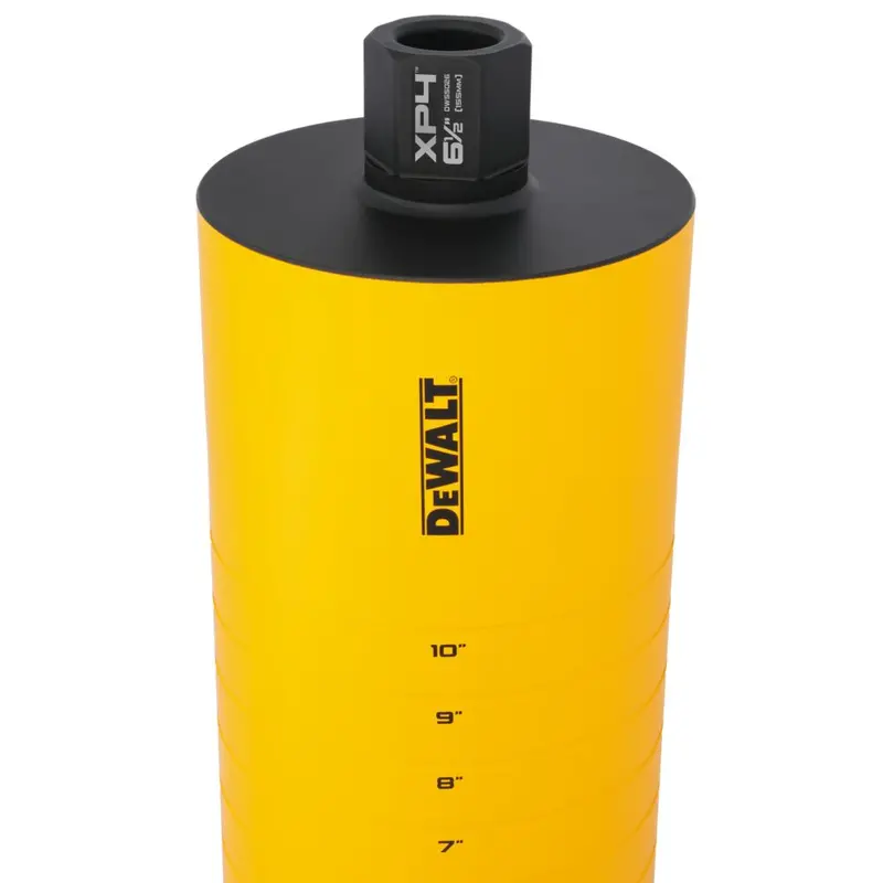 Dewalt Dw55026 6-1/2" X 15" Cordless Diamond Core Bit W/ Recessed Grooves 1