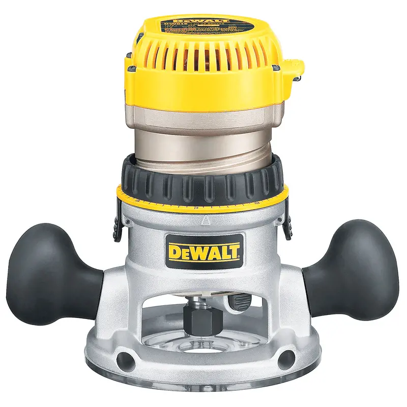 Dewalt Dw618 2-1/4 Hp Evs Fixed Base Woodworking Router W/ Soft Start 1