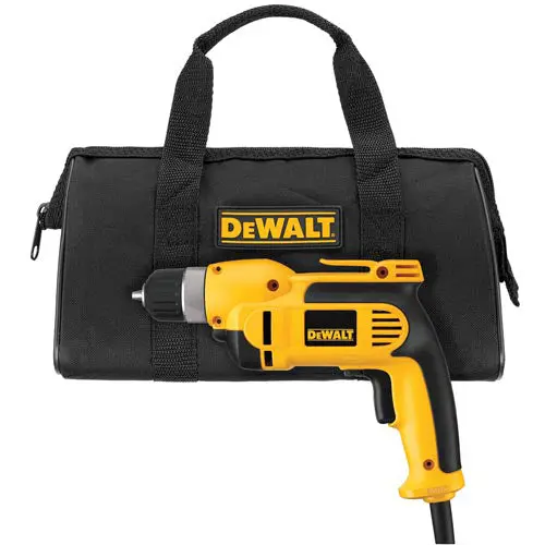 Dewalt Dwd110k 3/8" Vsr Pistol Grip Drill Driver Tool Kit - Electric 1