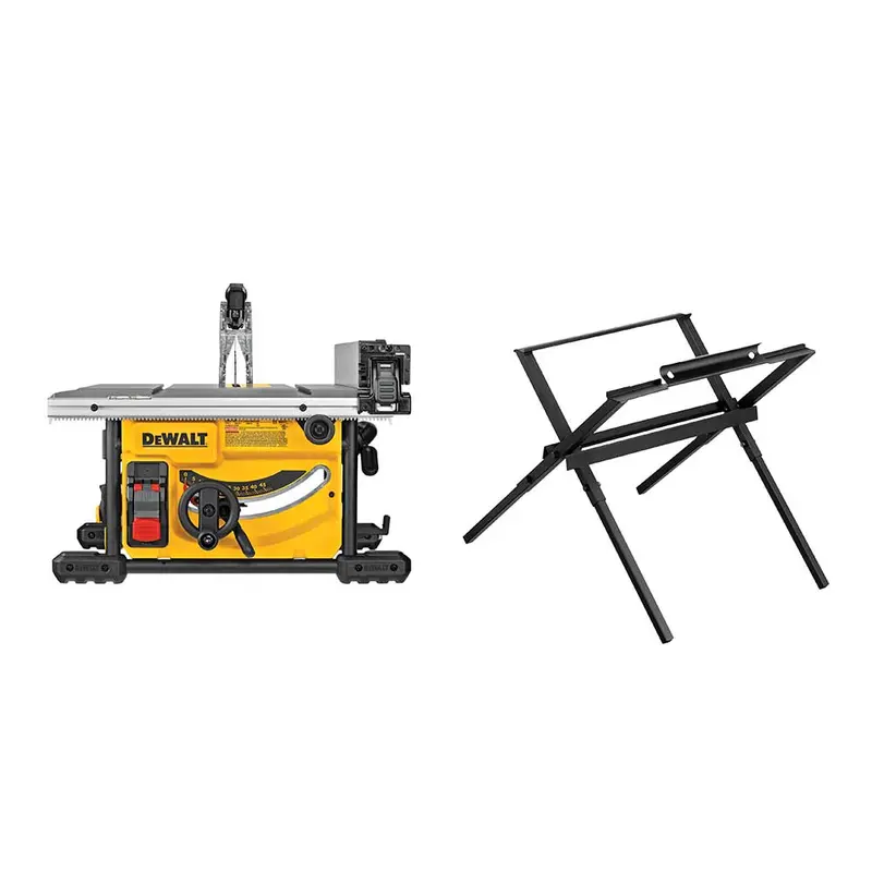 Dewalt Dwe7485ws 15 Amp 8-1/4" Corded Compact Jobsite Table Saw W/ Table Stand 1