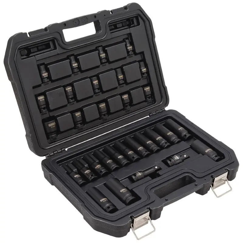 Dewalt Dwmt19249 1/2" 6 Pt Drive Combination Impact Socket Set - 30Pc 1