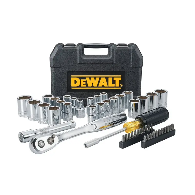 Dewalt Dwmt45049 1/2’’ Mechanics Nano Bit Tool Set, Polished Chrome (49 Pc) 1