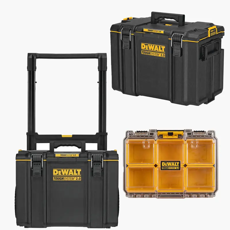 Dewalt Dwst08450-Kit2 Toughsystem 2.0 Rolling Toolbox W/ Xl Toolbox, Organizer 1