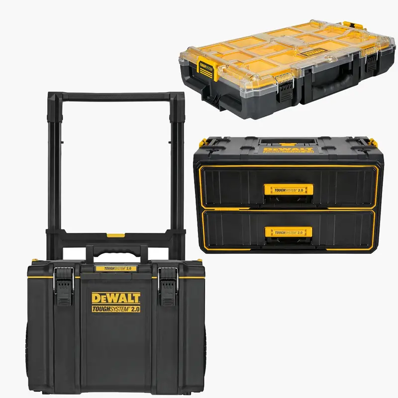 Dewalt Dwst08450-Kit3 Toughsystem 2.0 Rolling Toolbox W/ 2-Drawer, Organizer 1