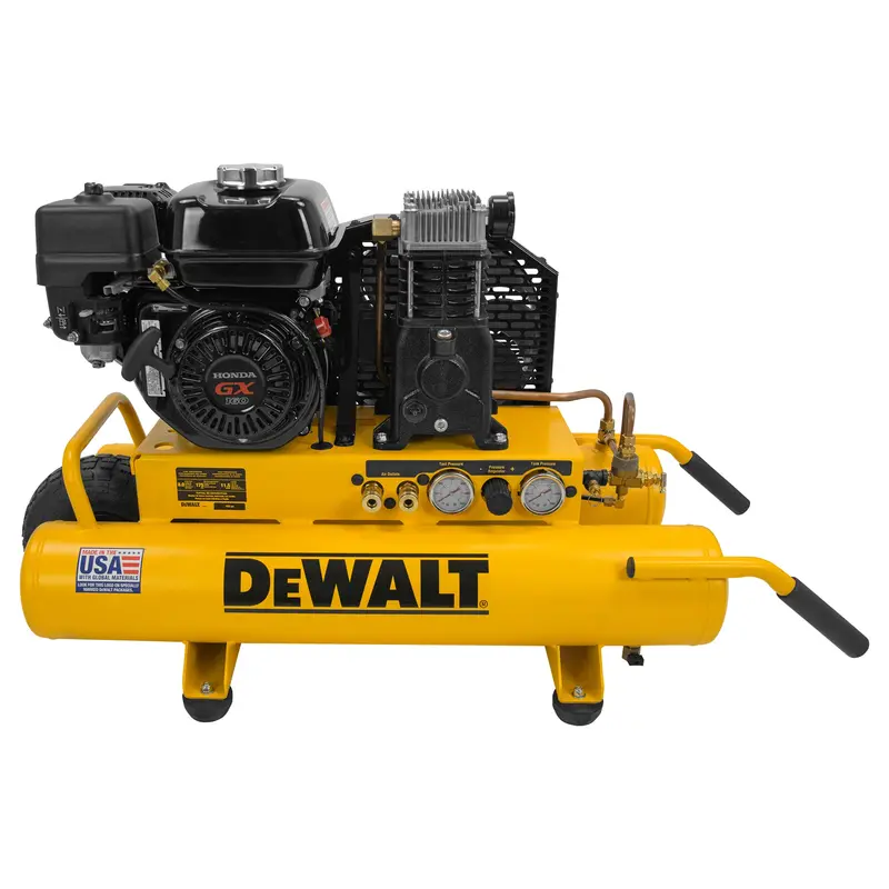 Dewalt Dxcm081 8 Gallon Wheelbarrow Honda Gx160 Gas Powered 175Psi Air Compressor 1