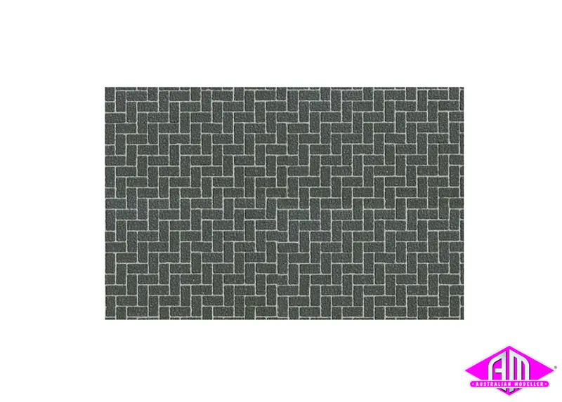 Diorama Material Sheet - Gray Brickwork A 1