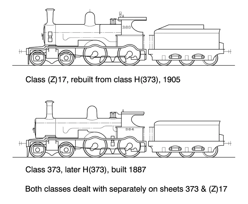 Ds-373 - 373 Class Steam Locomotive 4-4-0 1
