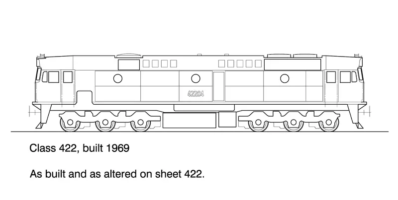 Ds-422 - 422 Class Diesel Locomotive Co-Co 1