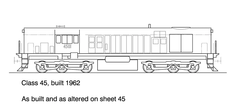 Ds-45 - 45 Class Diesel Locomotive Co-Co 1
