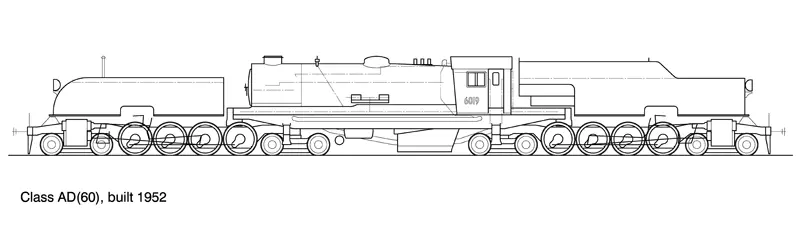 Ds-Ad60 - Ad 60 Class Steam Locomotive 4-8-4, 4-8-4 1