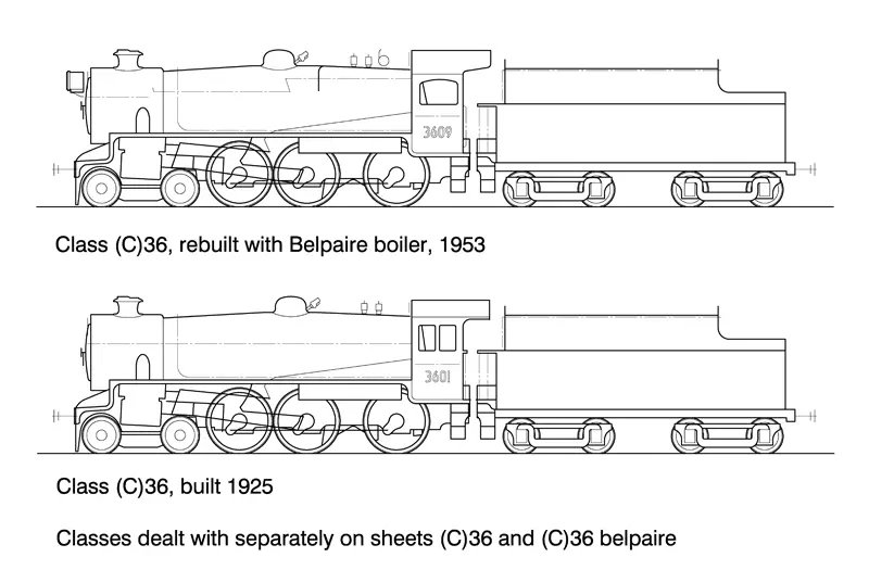 Ds-C36 - 36 Class Steam Locomotive 4-6-0 1