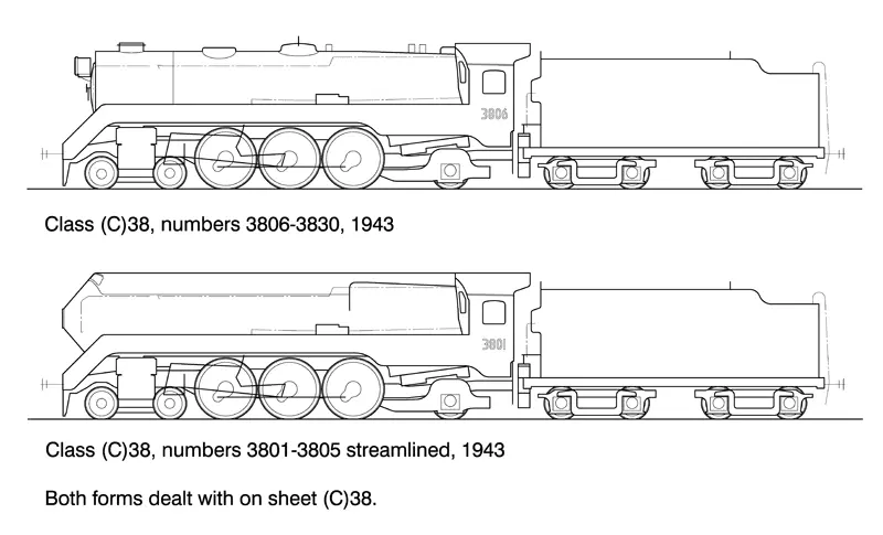 Ds-C38 - 38 Class Steam Locomotive 4-6-0 1