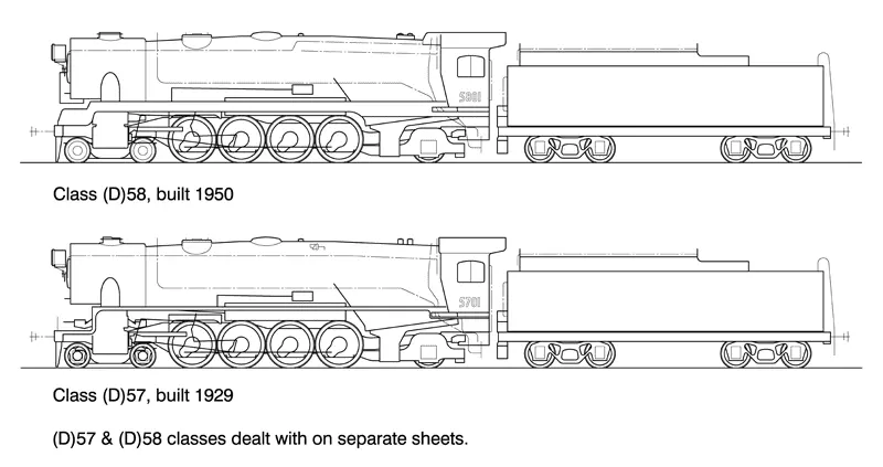 Ds-D58 - 58 Class Steam Locomotive 4-8-2 1