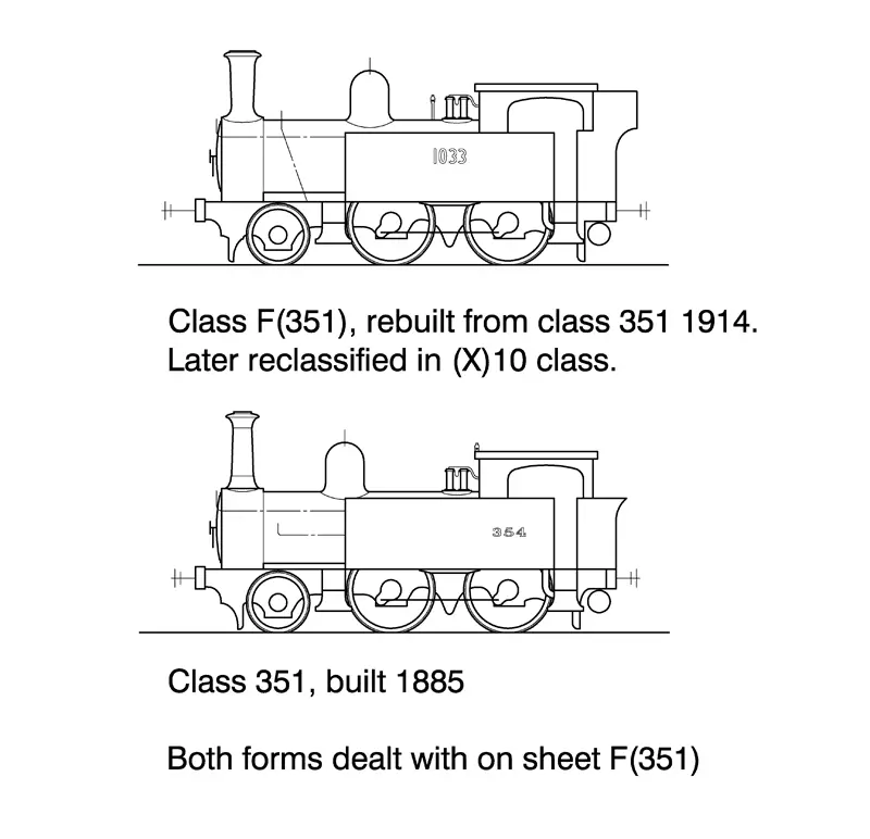 Ds-F351 - F 351 Class Steam Locomotive 2-4-0T 1