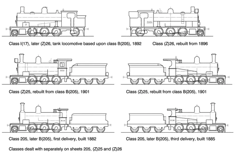 Ds-Z25 - 25 Class Steam Locomotive 2-6-0 1