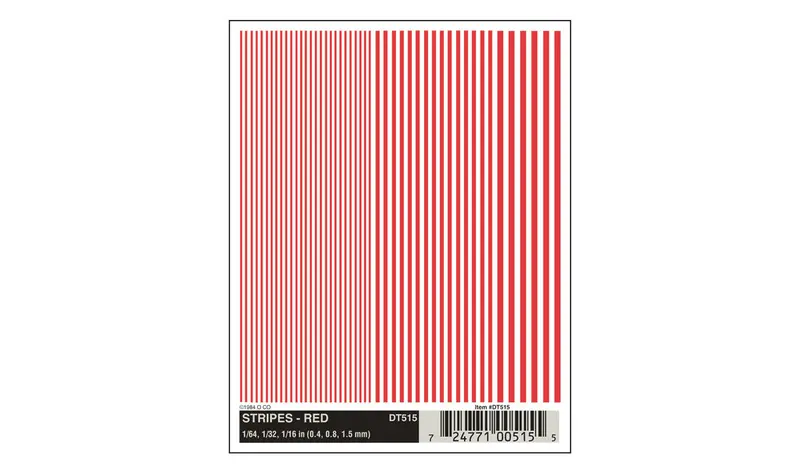 Dt515 - Dry Transfer - Stripes Red 1