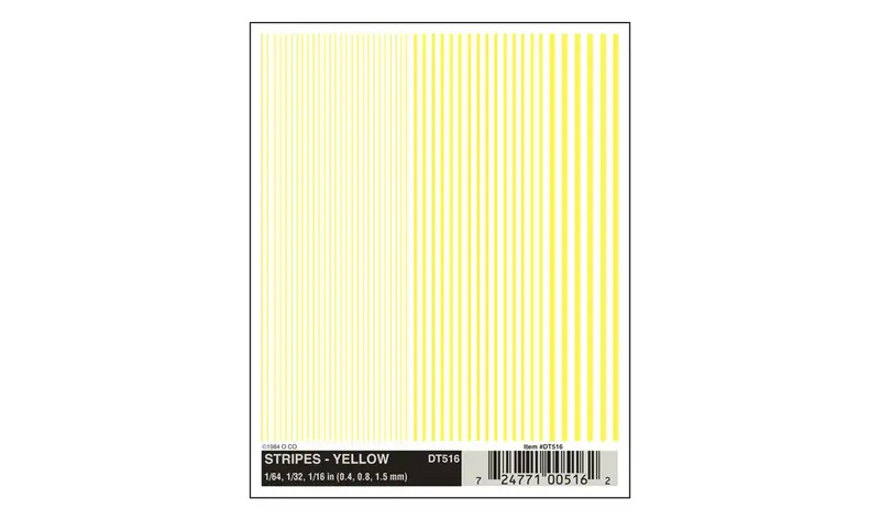 Dt516 - Dry Transfer - Stripes Yellow 1