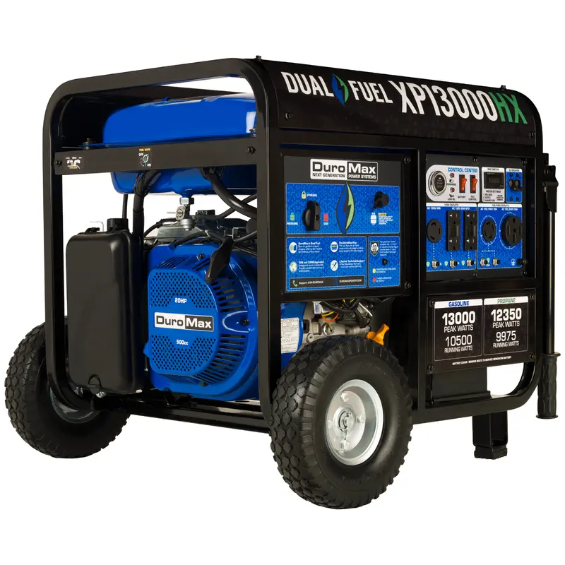 Duromax Xp13000hx 13,000 Watt Portable Dual Fuel Gas Propane Co Alert Generator 1
