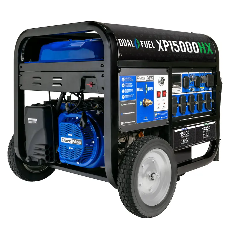 Duromax Xp15000hx 15,000 Watt Electric Start Dual Fuel Portable Generator 1