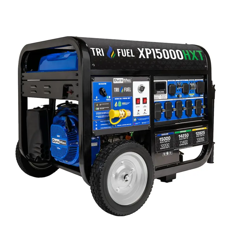 Duromax Xp15000hxt 15,000 Watt Electric Start Tri Fuel Portable Generator 1