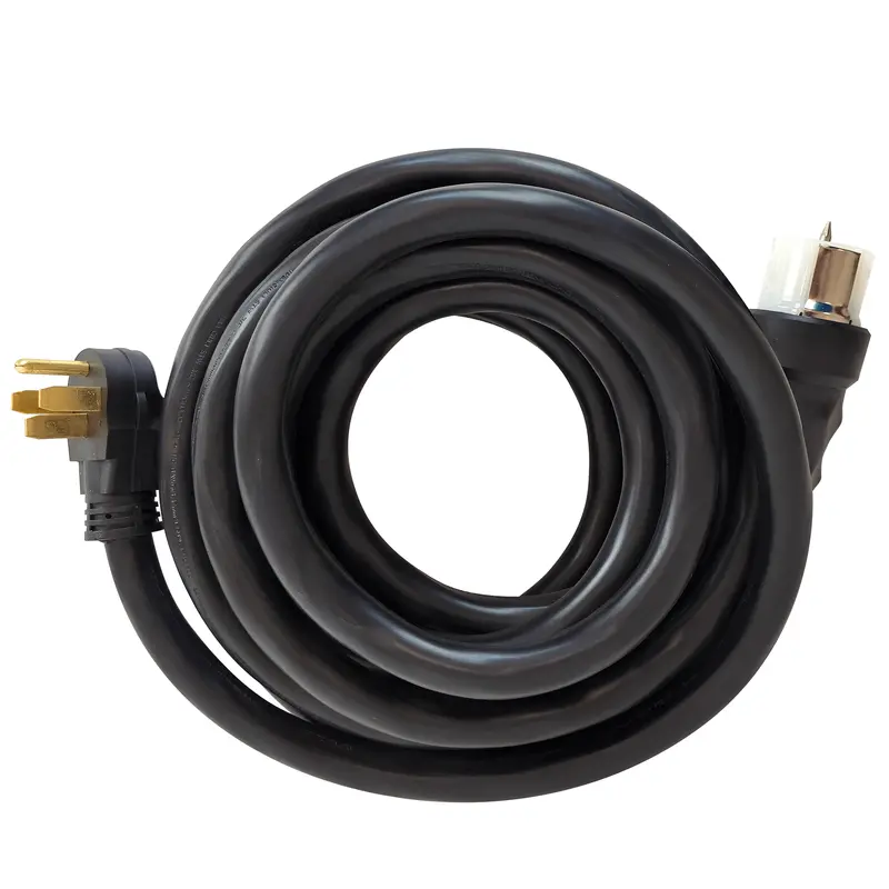 Duromax Xp5025gc 50-Amp 25-Foot 6-Gauge 14-50 Cs6364 Heavy Duty Generator Power Cord For Home Power Backup, Black 1