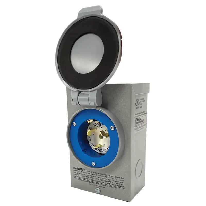 Duromax Xp50pb 50-Amp 12,500-Watt Metallic Power Inlet Box 1