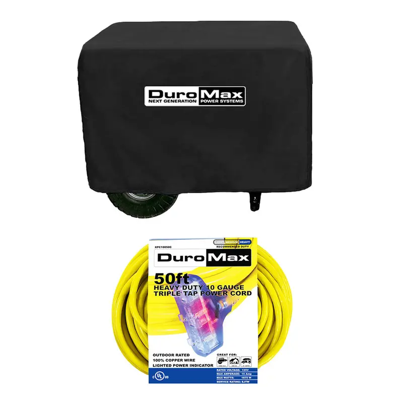 Duromax Xphxsmlkit Hx Series Small Generator Power Cord And Cover Kit 1