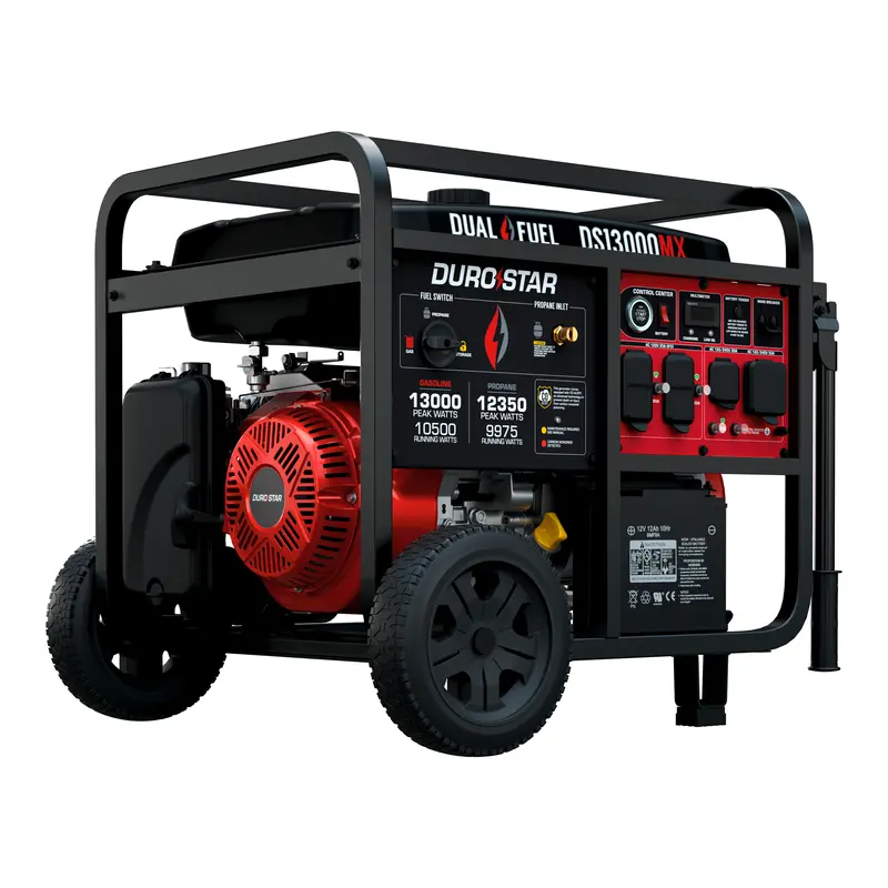 Durostar Ds13000mx 13,000W/10,500W 500Cc Electric Start Dual Fuel Portable Generator W/ Co Alert 1