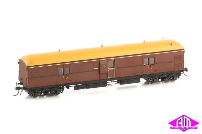 Eho Express Brake Van 1950'S Eho 628 Indian Red, Navy Dressing Roof 1