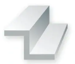 Evergreen - Eg751 - Polystyrene Z Channel - Opaque White - 0.060 - 4Pc 1