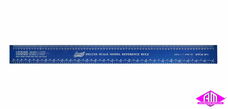 Excel - Exl55779 - 12" Deluxe Scale Model Reference Ruler - Blue 1