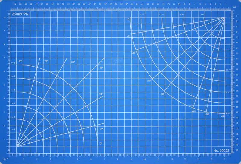 Excel - Exl60052 - Self Healing Cutting Mat 12"X18" - Blue 1