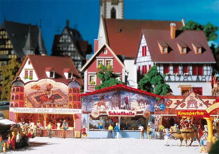 Faller - 272-140320 - Midway Booths - Shooting Gallery And Sweet Shop (Ho Scale) 1