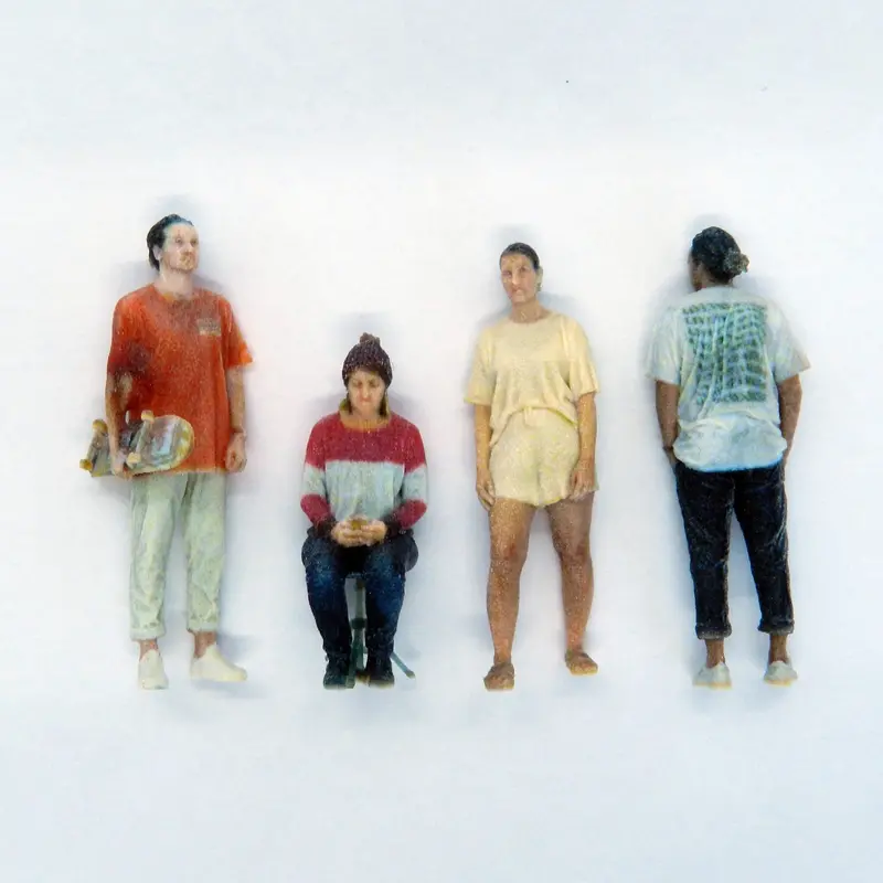 Figures - We3d-Mp1 - Mixed People 1 (O Scale) 1