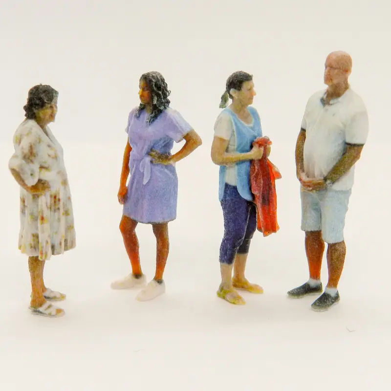 Figures - We3d-Mp2n - Mixed People 2 (N Scale) 1